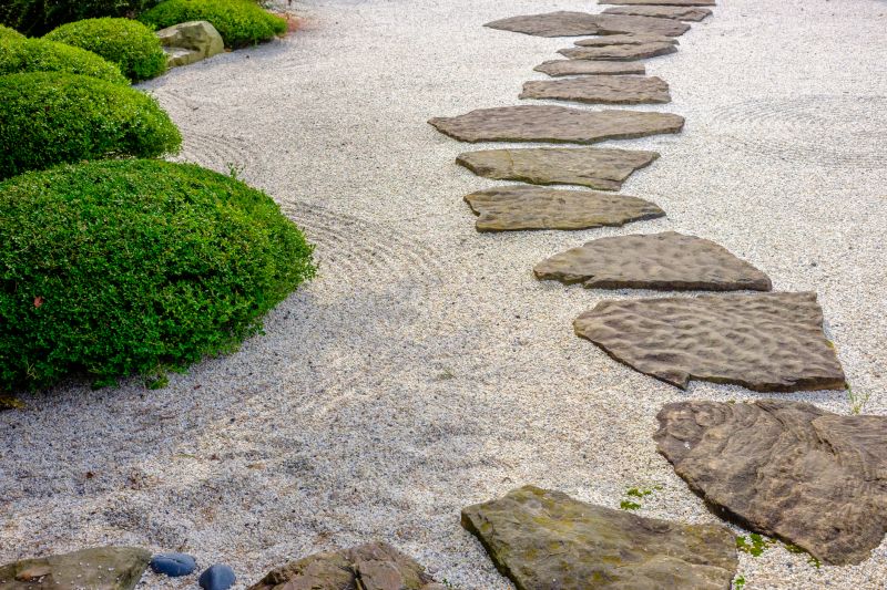 Decorative River Rock Pathway