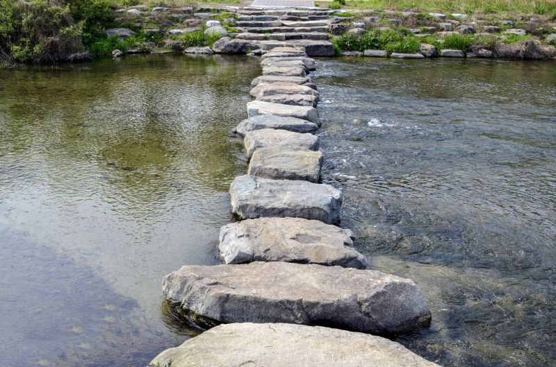 River Rock Pathway
